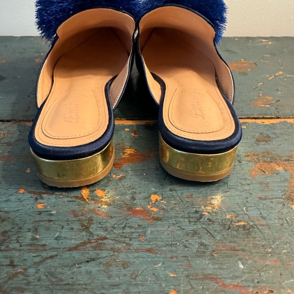 Super fun blue Pom Pom mules - Picture 6 of 6